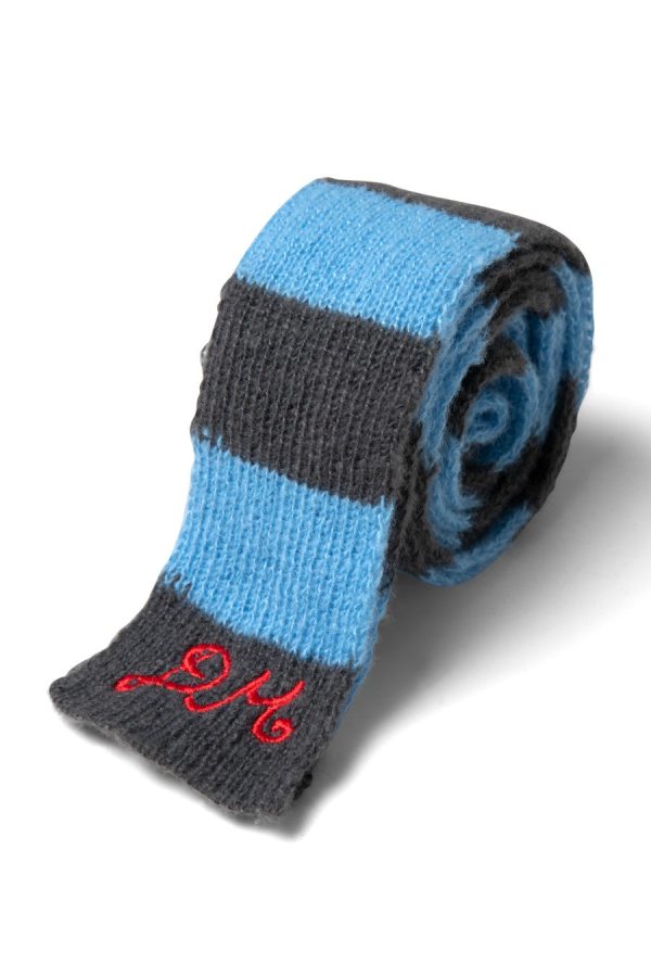 knitted hair bow in stripe Sale Women | Hair Accessories Damson Madder - Image 3