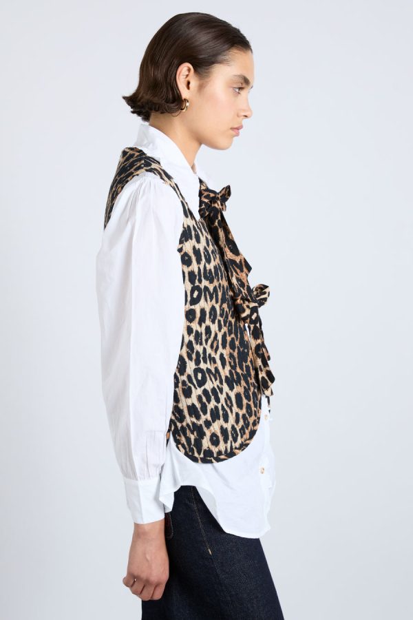 Women Gilets | Damson Madder tilly gilet - leopard Sale - Image 6