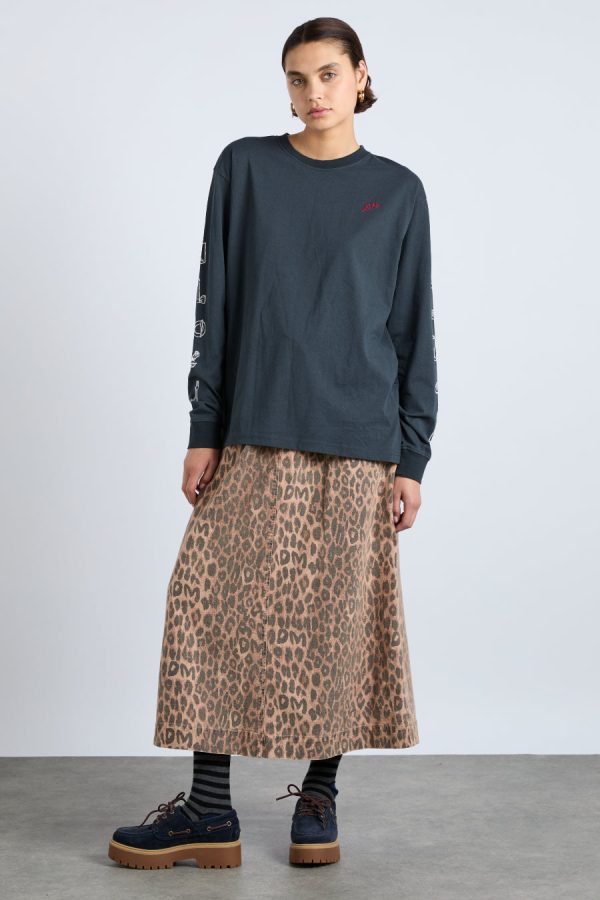 Skirts Women | rafe skirt - leopard Sale Damson Madder - Image 5