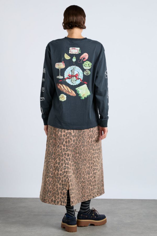 Skirts Women | rafe skirt - leopard Sale Damson Madder - Image 6