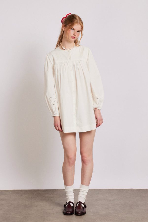 Dresses | embroidered genevieve mini dress Sale - Damson Madder Women