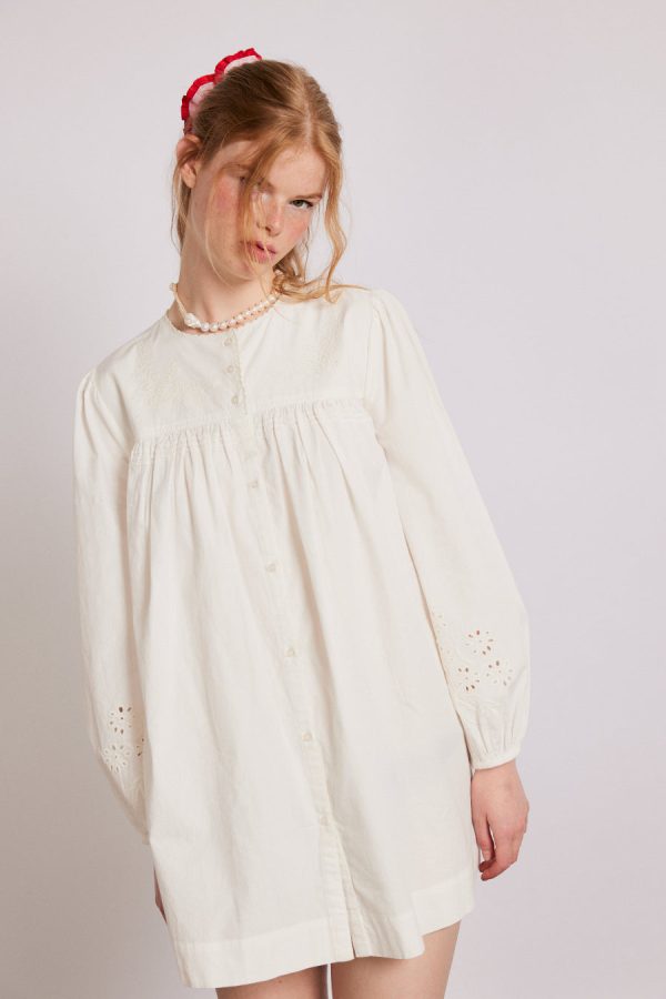 Dresses | embroidered genevieve mini dress Sale - Damson Madder Women - Image 4