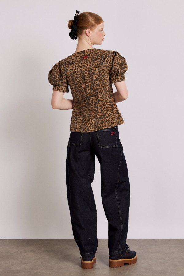Tops Damson Madder Women | shell denim top - leopard None - Image 3