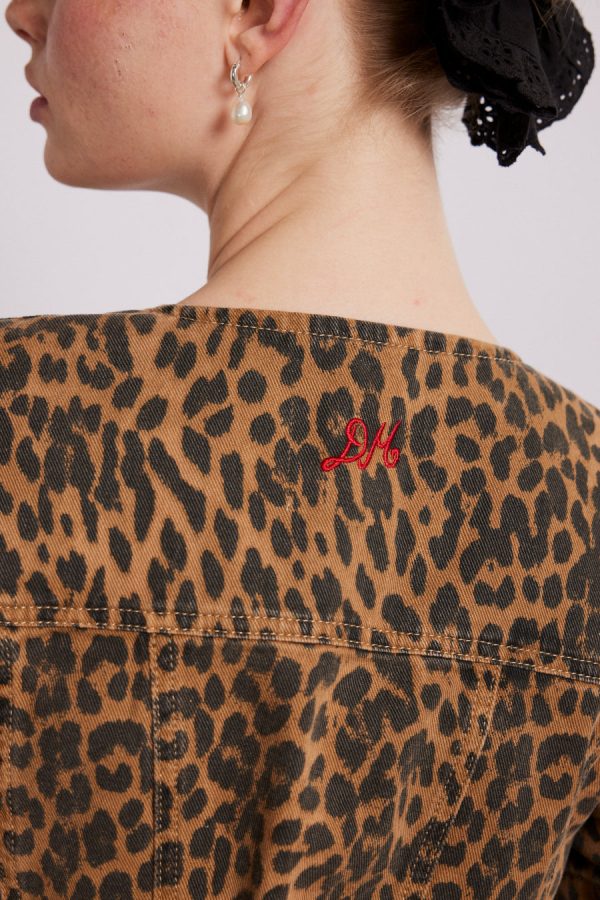Tops Damson Madder Women | shell denim top - leopard None - Image 2