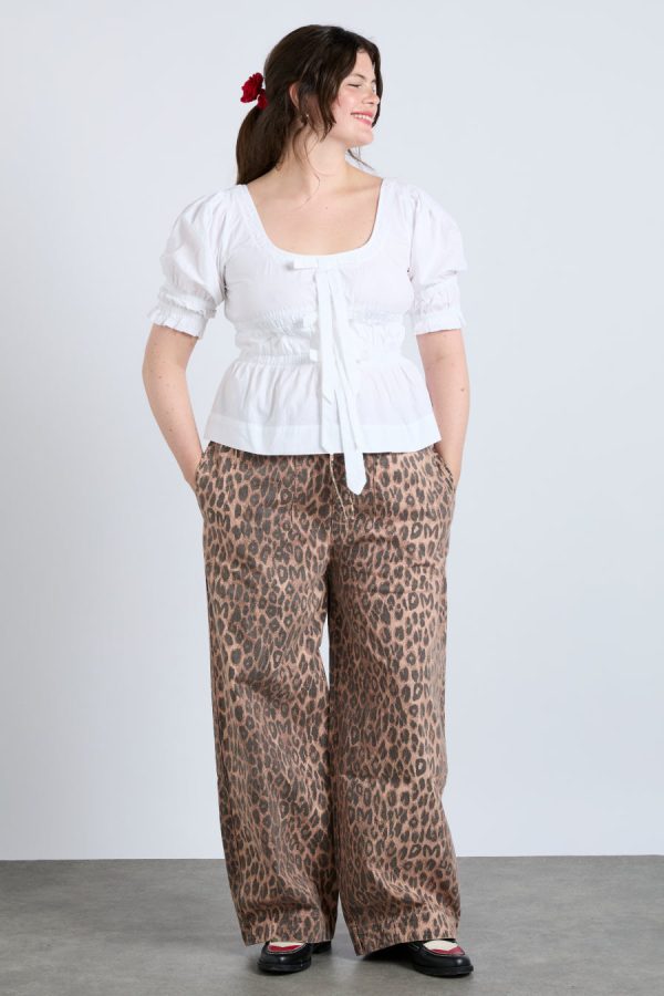 Denim Damson Madder Women | rafe pant - leopard print None - Image 5
