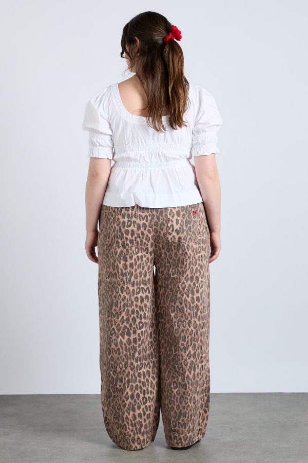 Denim Damson Madder Women | rafe pant - leopard print None - Image 4