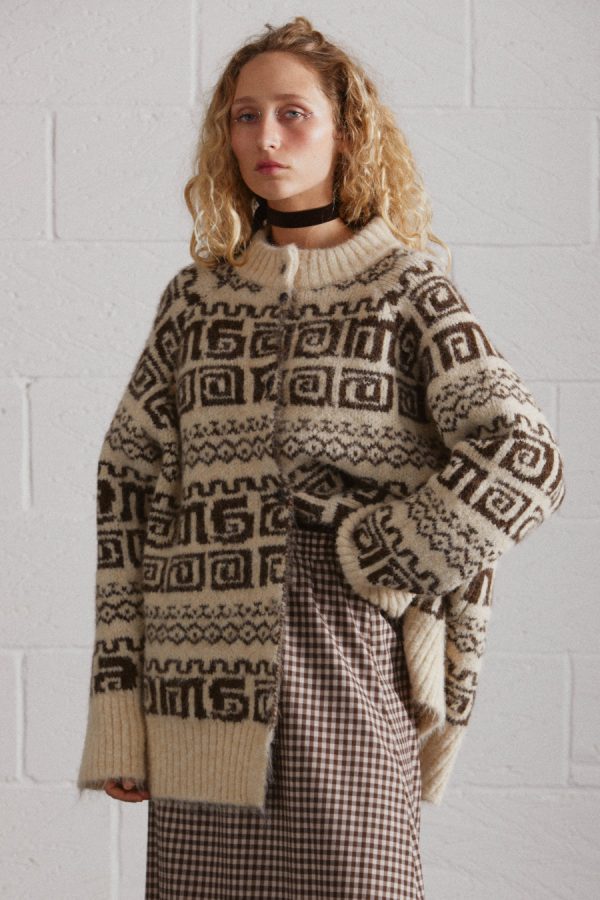dickson blouson cardi None Women | Knitwear Damson Madder - Image 9