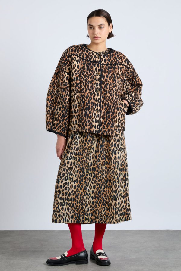 Jackets & Coats | macy quilted jacket - leopard None | Damson Madder Women - Image 6