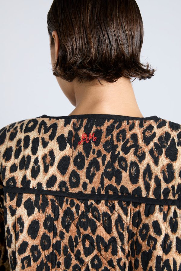 Jackets & Coats | macy quilted jacket - leopard None | Damson Madder Women - Image 3