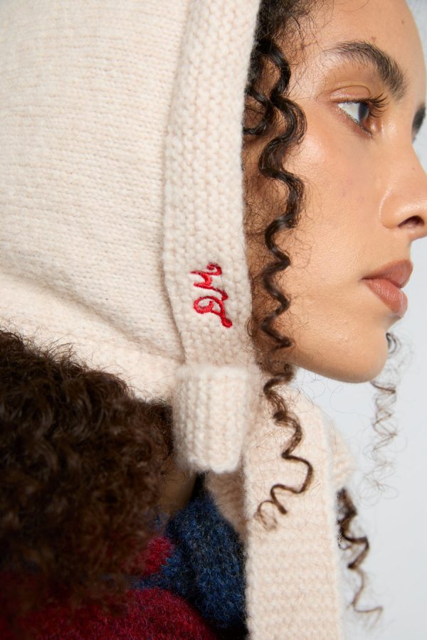 Women Hats | Damson Madder tie neck bonnet in oatmeal None - Image 2