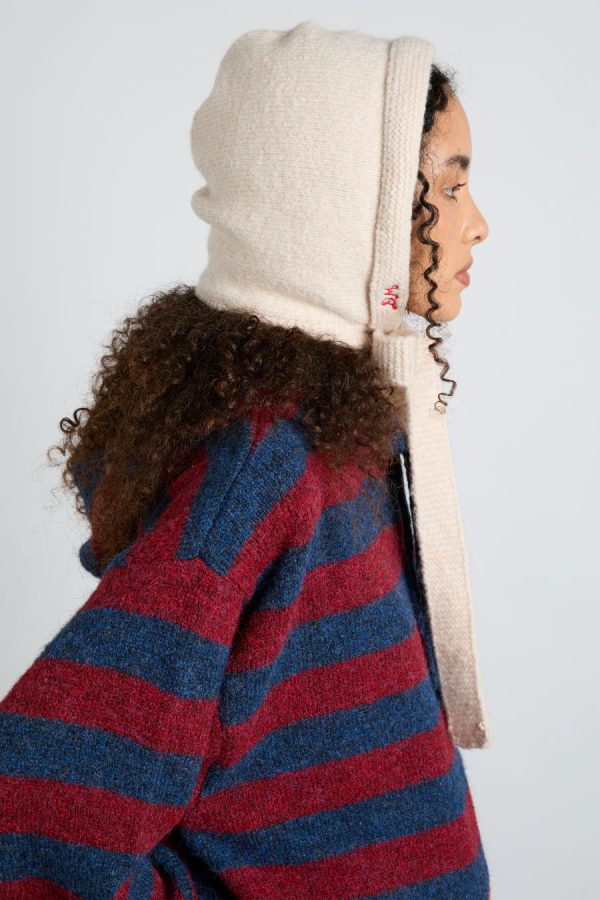 Women Hats | Damson Madder tie neck bonnet in oatmeal None - Image 3