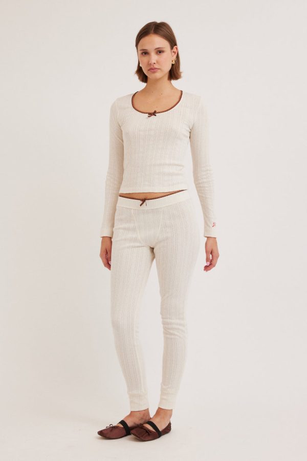 Nightwear Women | jackie pointelle pj set None Damson Madder - Image 8