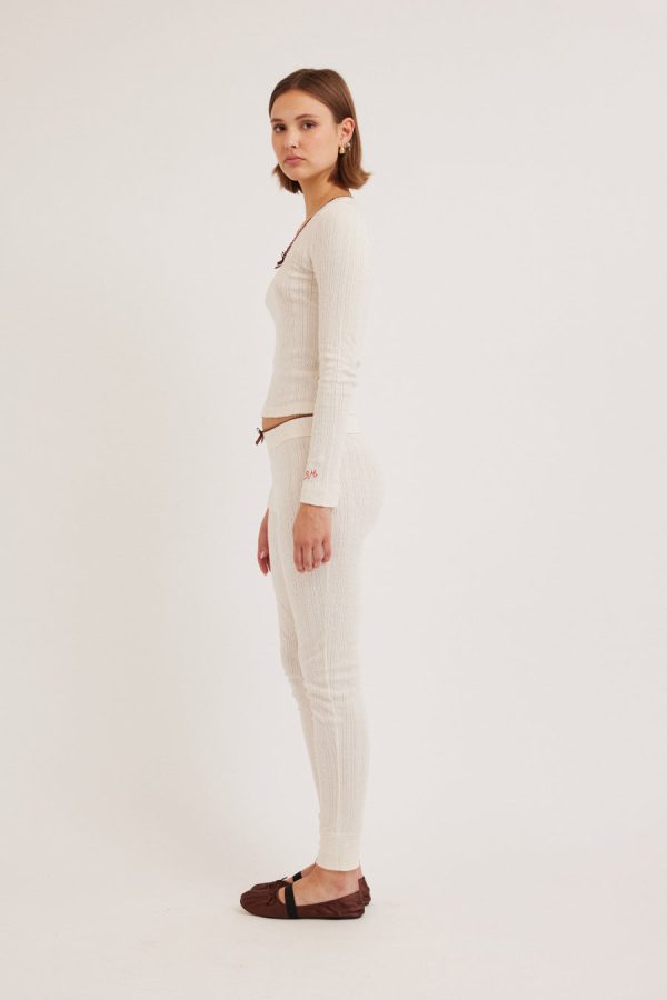 Nightwear Women | jackie pointelle pj set None Damson Madder - Image 2