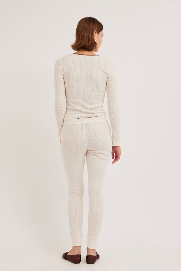 Nightwear Women | jackie pointelle pj set None Damson Madder - Image 4