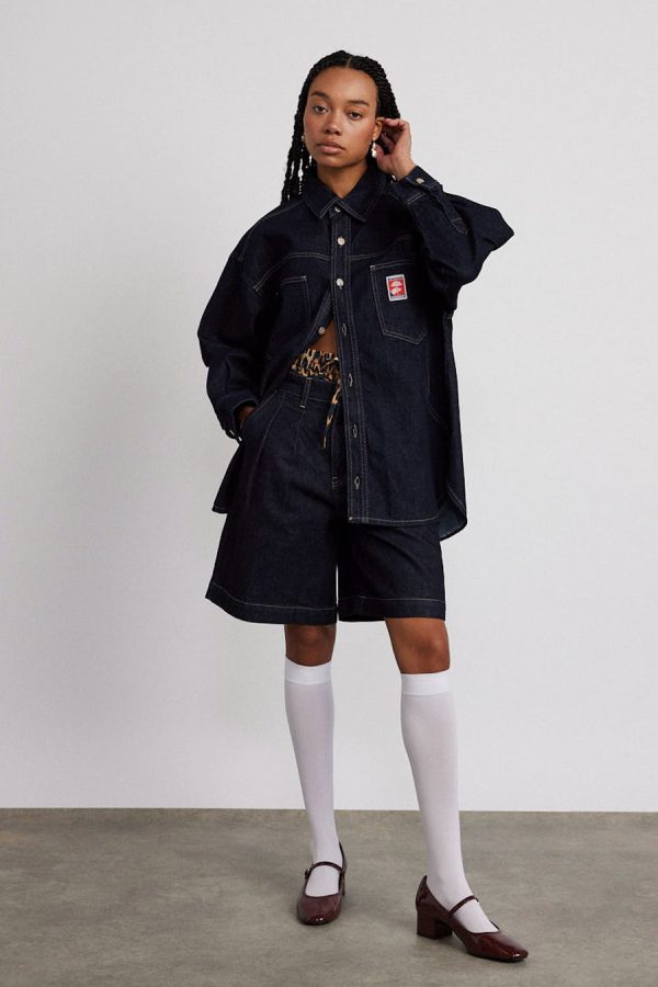 Women Damson Madder nova oversized shacket - indigo None | Co-ords - Image 2